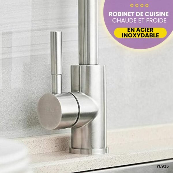 Robinet De Cuisine En Acier Inoxydable YL935 – Image 2