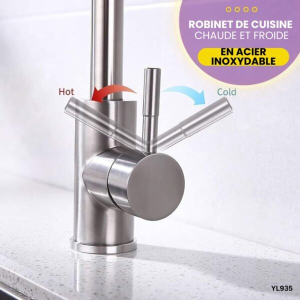 Robinet De Cuisine En Acier Inoxydable YL935 – Image 4