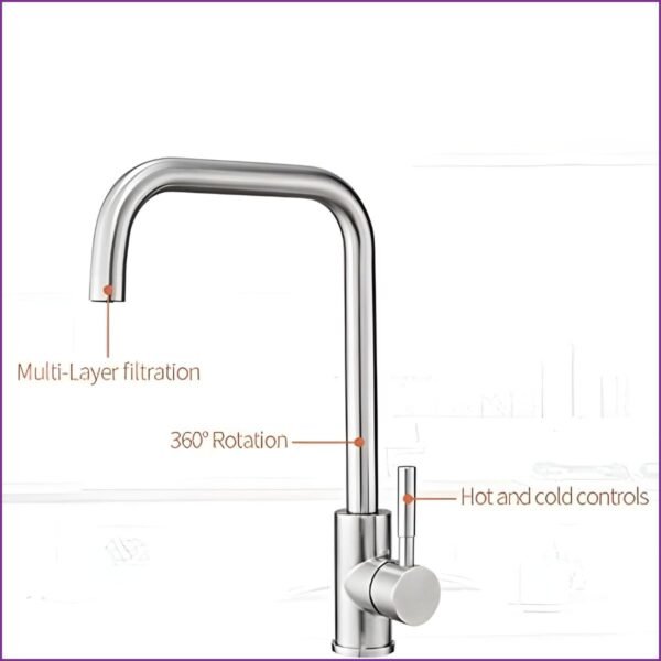 Robinet De Cuisine En Acier Inoxydable YL935 – Image 5