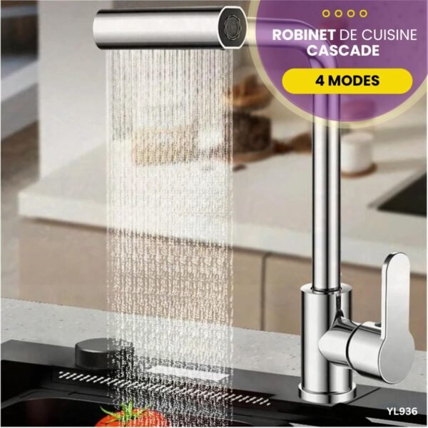 Robinet de cuisine cascade 4 Modes YL936 – Image 3