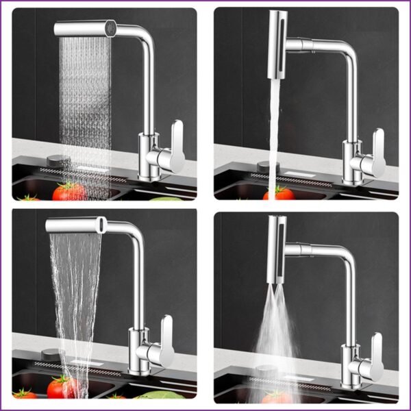 Robinet de cuisine cascade 4 Modes YL936 – Image 5