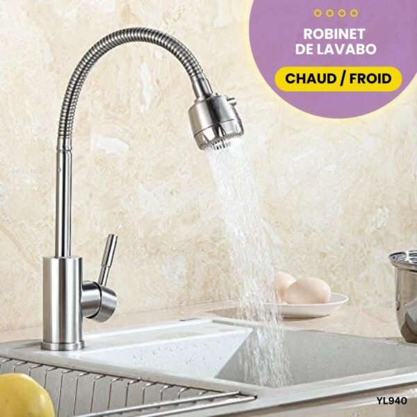 Robinet de lavabo d'eau Chaude et Froide  YL940 – Image 3