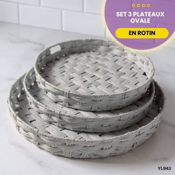Set 3 plateaux ovale YL943 – Image 4