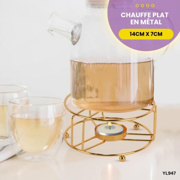 Chauffe plat en métal YL947 – Image 2