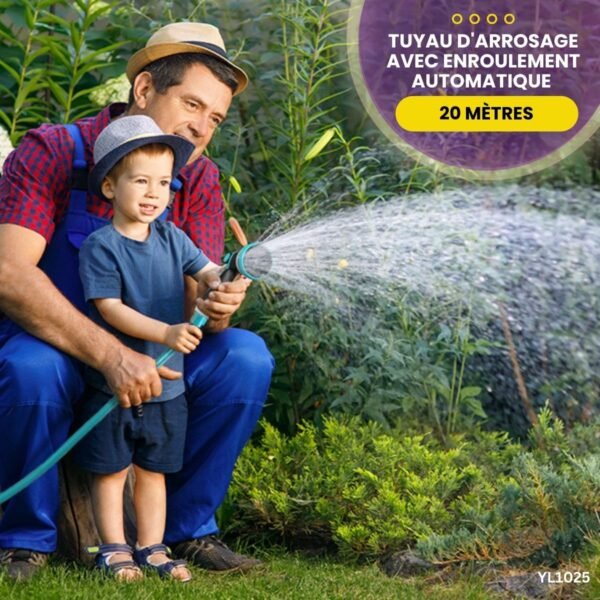 Tuyau d'arrosage de 20M avec enroulement automatique YL1025 – Image 2