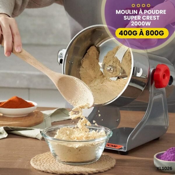 Moulin à Poudre - Capacité de 400g à 800g - YL1026 – Image 3