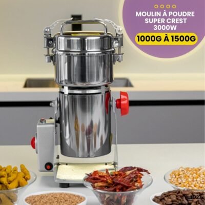 Moulin à Poudre Capacité de 1000g à 1500g YL1027