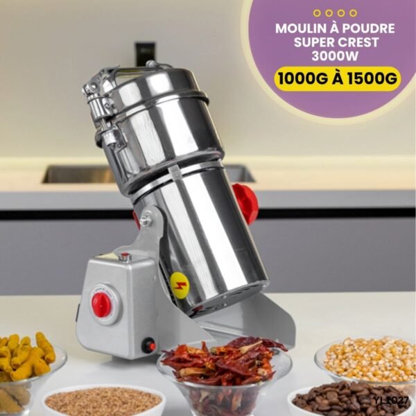 Moulin à Poudre Capacité de 1000g à 1500g YL1027 – Image 3