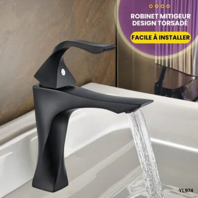 Robinet Mitigeur Design Torsadé YL974