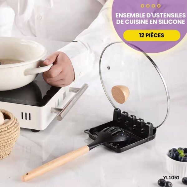 Ensemble d'ustensiles de cuisine en Silicone YL1051 – Image 5