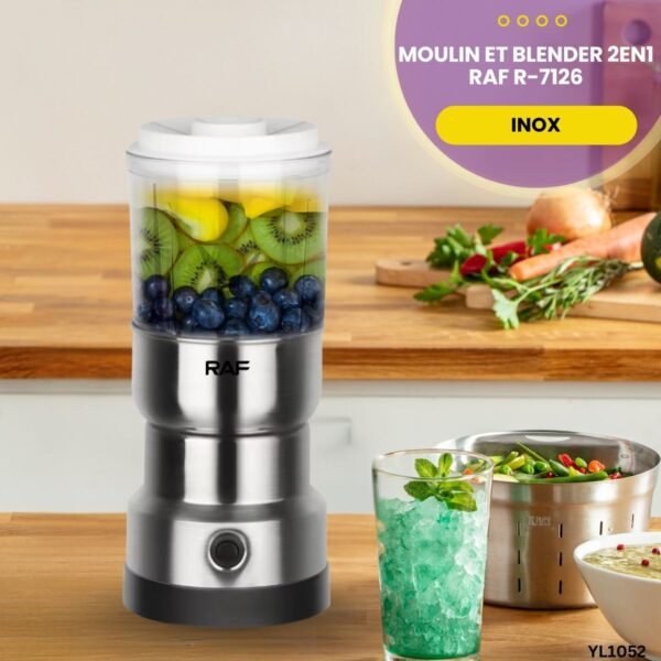 Moulin et Blender 2EN1 RAF R-7126 YL1052 – Image 2
