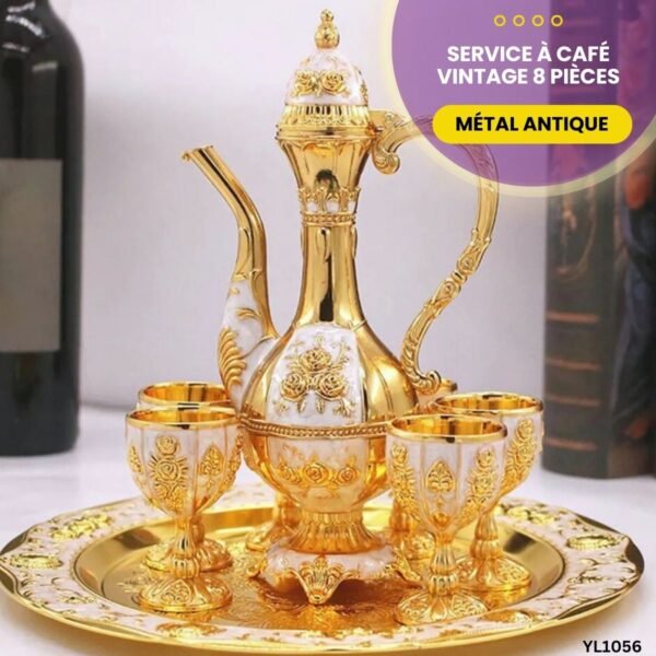 Service À Café Vintage 8 Pièces YL1056 – Image 2