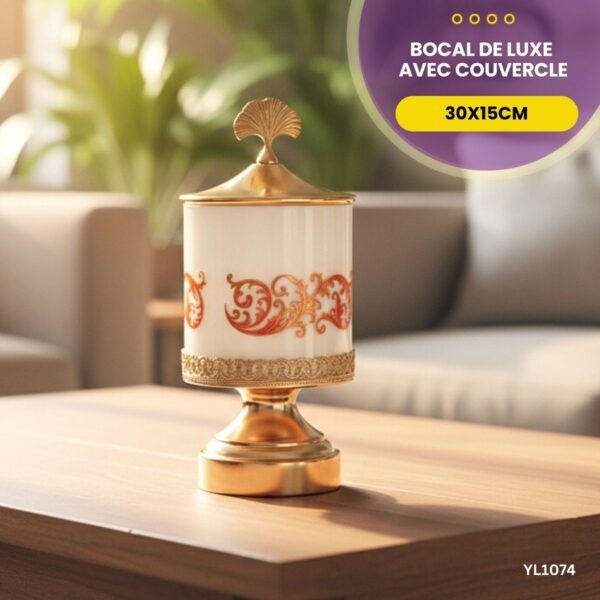 Bocal de luxe avec couvercle YL1074 – Image 2