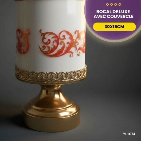 Bocal de luxe avec couvercle YL1074 – Image 3