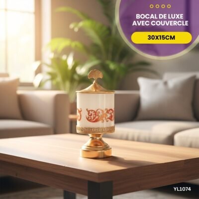 Bocal de luxe avec couvercle YL1074