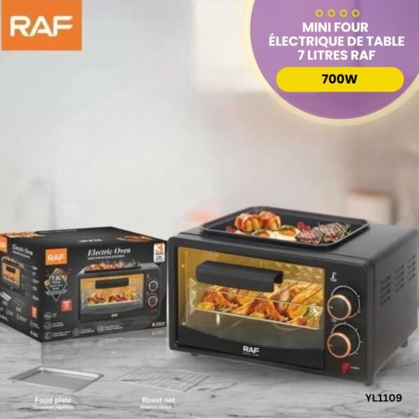 Mini four électrique de table 7 Litres Raf YL1109 – Image 3