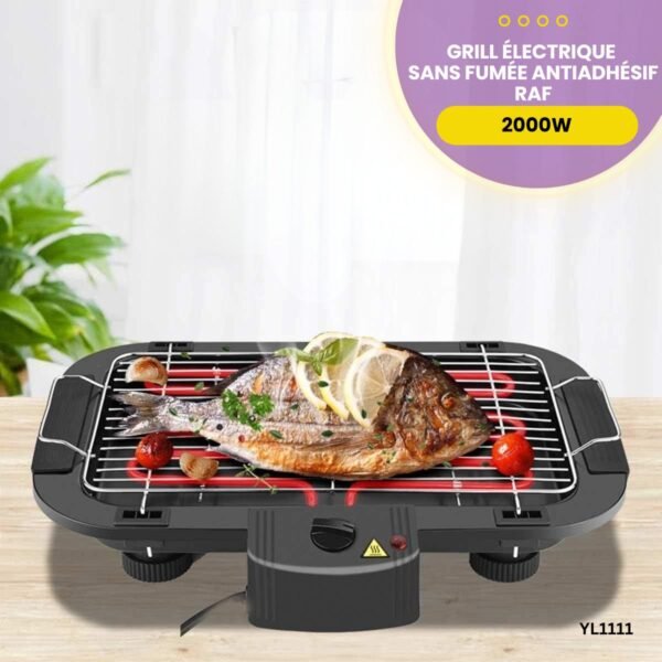 Grill électrique sans fumée antiadhésif RAF YL1111 – Image 2