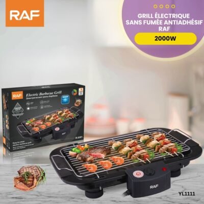 Grill électrique sans fumée antiadhésif RAF YL1111