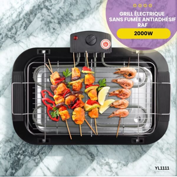 Grill électrique sans fumée antiadhésif RAF YL1111 – Image 4