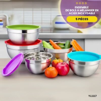 Ensemble de bols à mélanger en acier inoxydable YL1117
