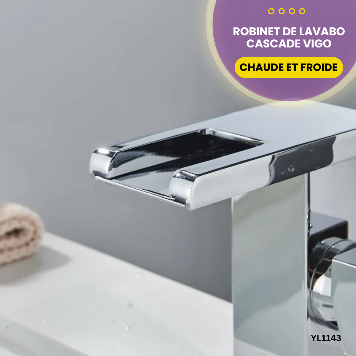 Robinet de Lavabo Cascade Vigo YL1143 – Image 4