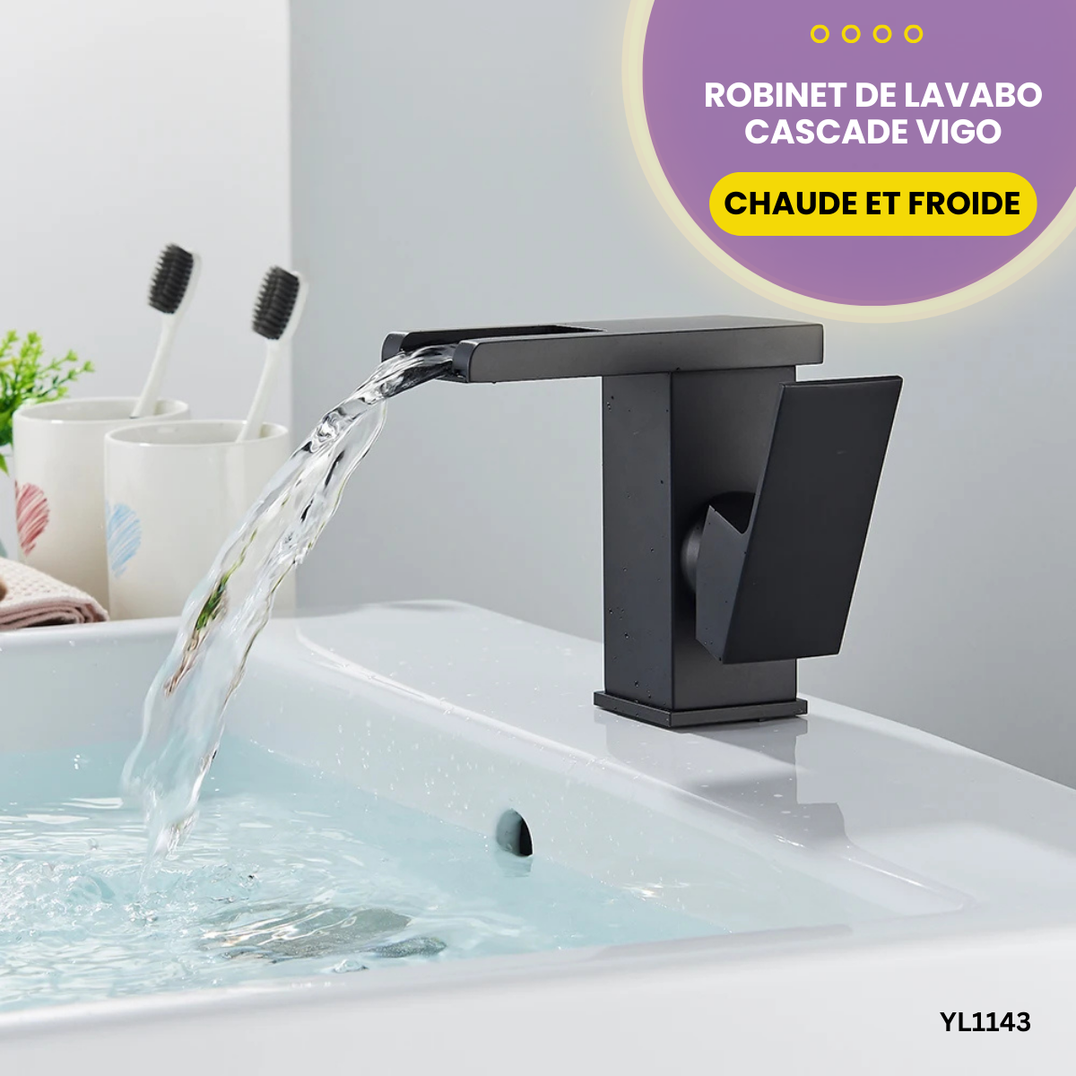 Robinet de Lavabo Cascade Vigo YL1143