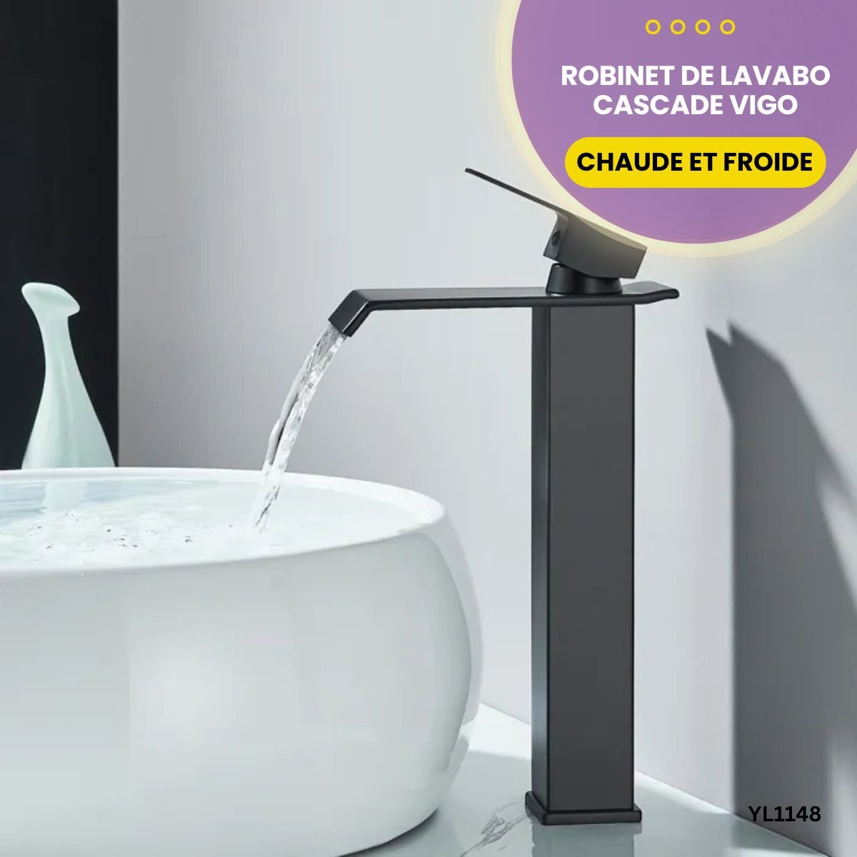 Robinet de Lavabo Cascade Vigo YL1148 – Image 3