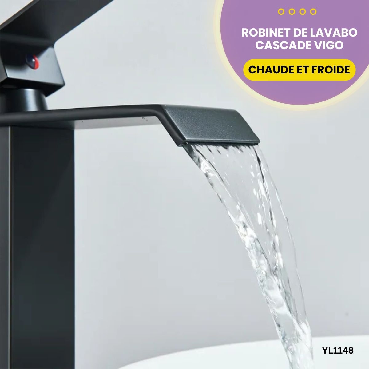 Robinet de Lavabo Cascade Vigo YL1148 – Image 2