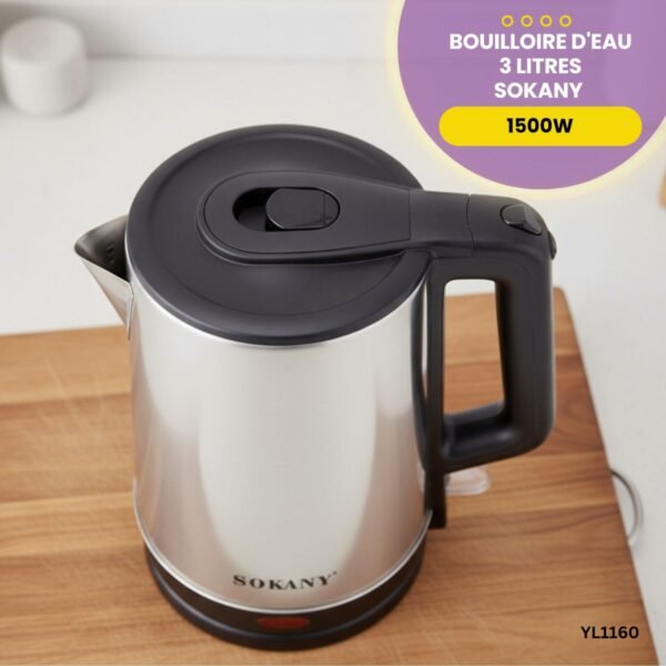Bouilloire d'eau 3 Litres SOKANY YL1160 – Image 3