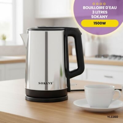 Bouilloire d'eau 3 Litres SOKANY YL1160