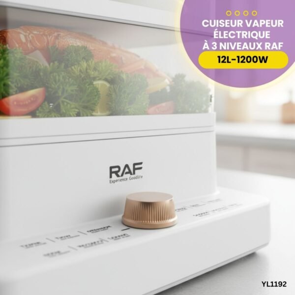 Cuiseur vapeur électrique à 3 niveaux RAF YL1192 – Image 4