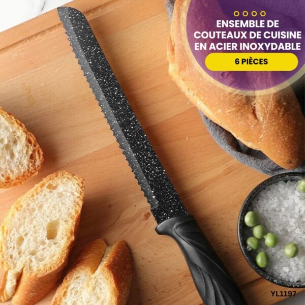 Ensemble de couteaux de cuisine en acier inoxydable YL1197 – Image 4