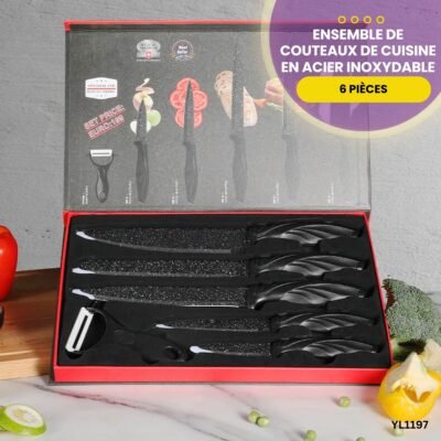 Ensemble de couteaux de cuisine en acier inoxydable YL1197