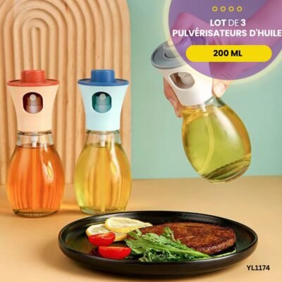 Lot de 3 pulvérisateurs d'huile YL1174
