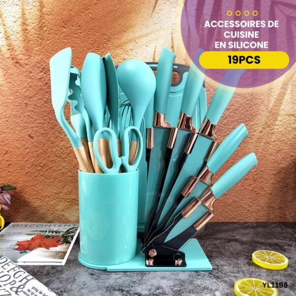 Ensemble de cuisine en silicone 19PCS YL1198 – Image 2