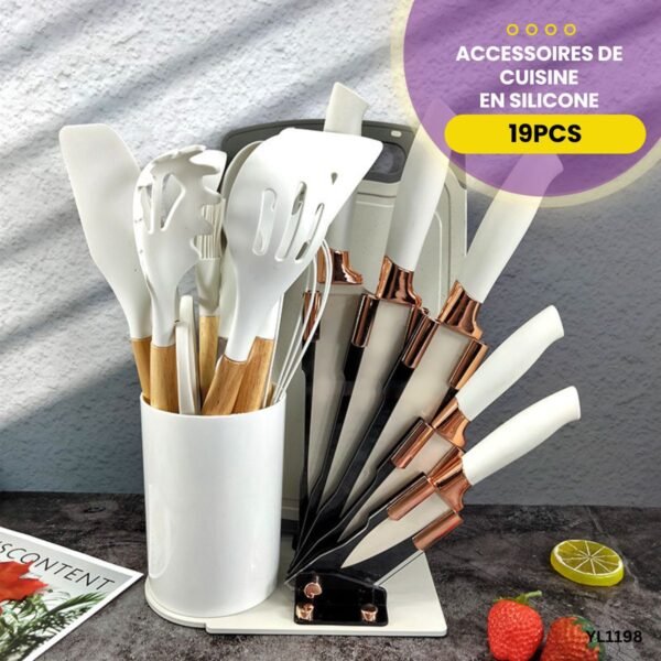 Ensemble de cuisine en silicone 19PCS YL1198 – Image 5