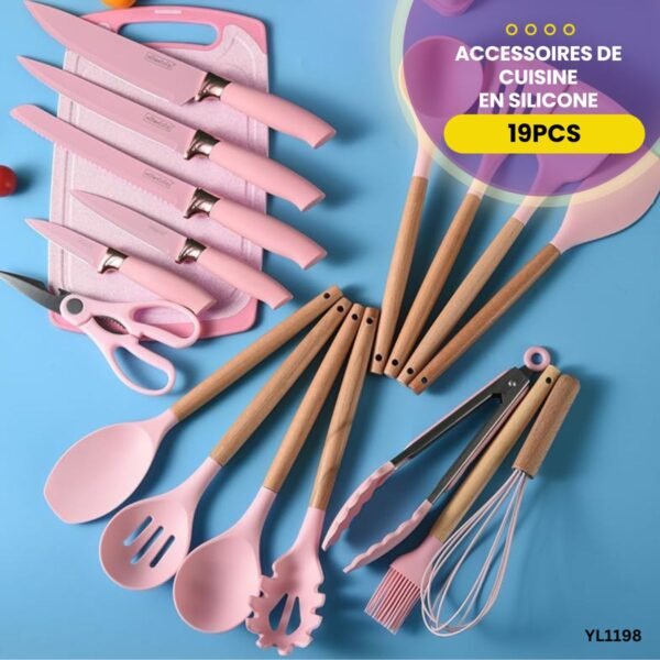 Ensemble de cuisine en silicone 19PCS YL1198 – Image 3