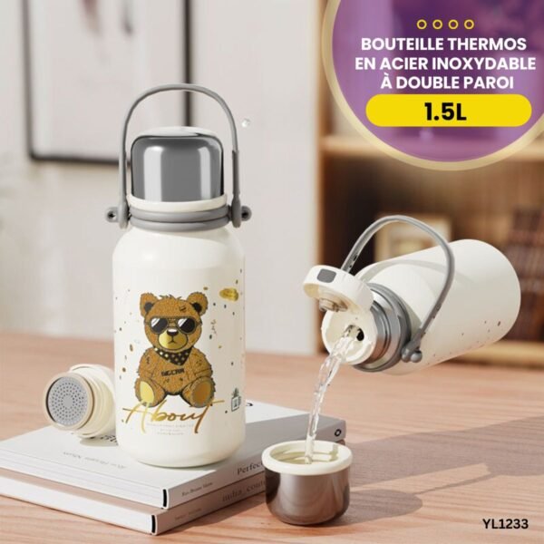 Bouteille thermos en acier inoxydable à double paroi YL1233 – Image 3