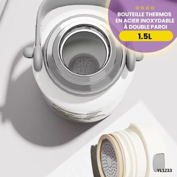 Bouteille thermos en acier inoxydable à double paroi YL1233 – Image 4