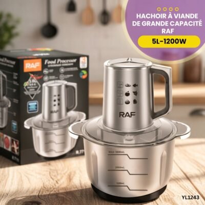 Hachoir à viande de grande capacité 5L RAF YL1243