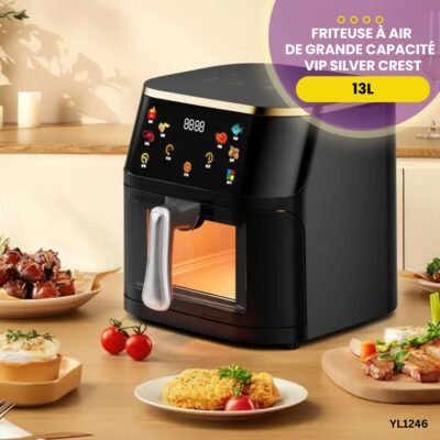 Friteuse à air de grande capacité de 13L VIP SILVER CREST YL1246