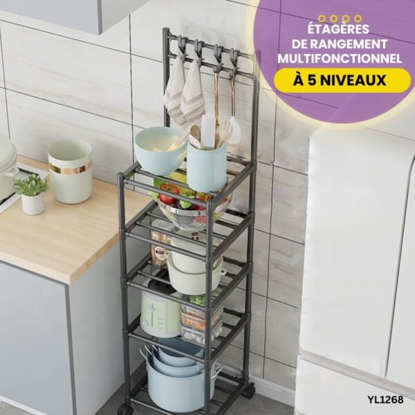 Étagères de rangement à 5 niveaux YL1268 – Image 2