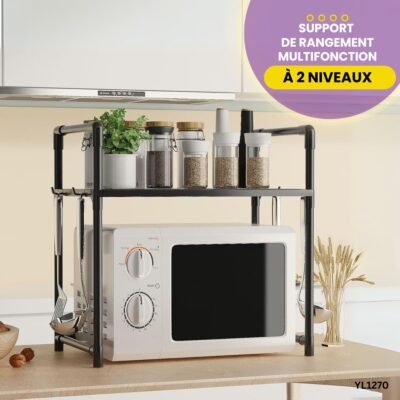 Support de Rangement à 2 Niveaux YL1270