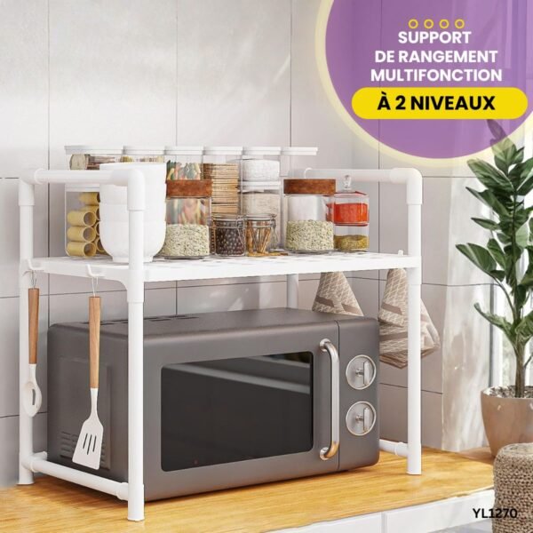 Support de Rangement à 2 Niveaux YL1270 – Image 2