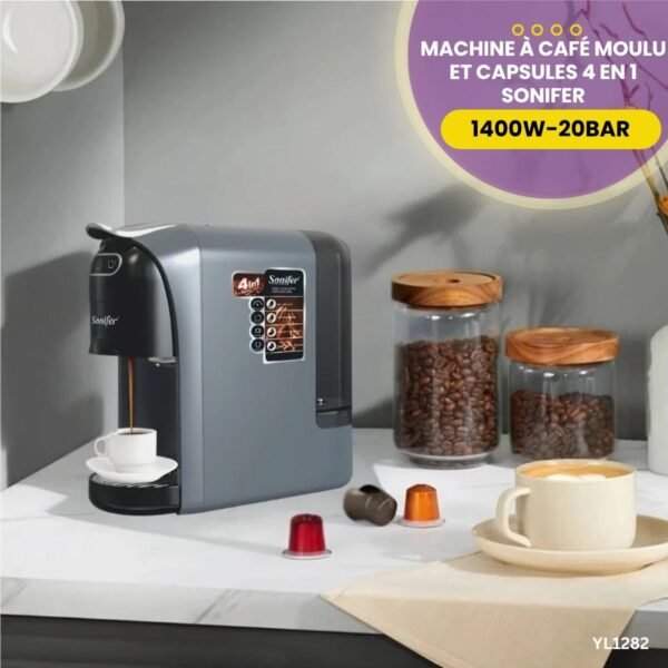 Machine à Café Moulu et Capsules YL1282 – Image 2