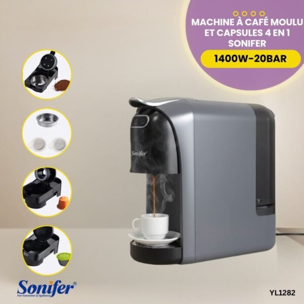 Machine à Café Moulu et Capsules YL1282 – Image 4