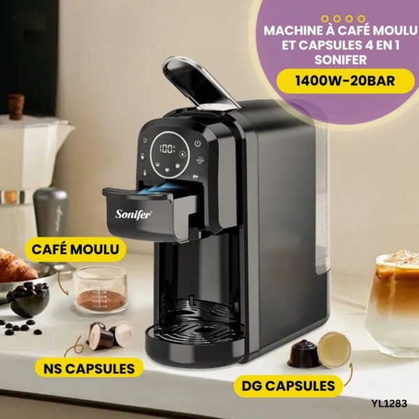 Machine à Café Moulu et Capsules YL1283 – Image 3