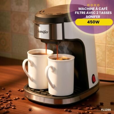 Machine à café avec 2 tasses Sonifer YL1286