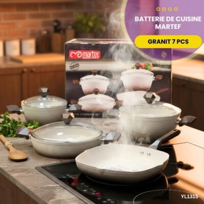 Batterie de Cuisine Granit MARTEF YL1315