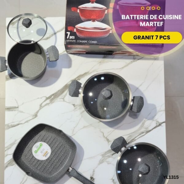 Batterie de Cuisine Granit MARTEF YL1315 – Image 6